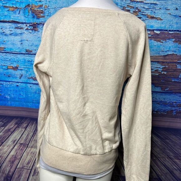 Roxy heathered light pink sweatshirt medium - Picture 2 of 5